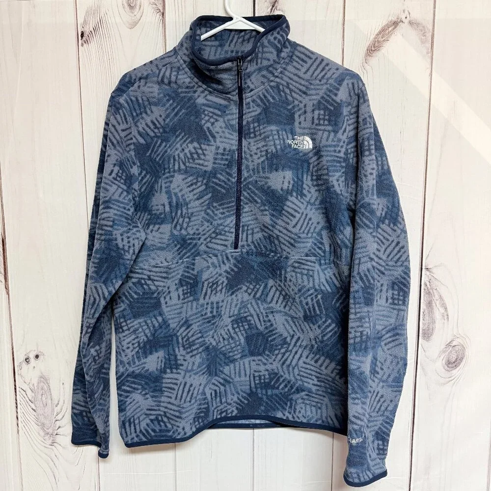The North Face Men’s Alpine Polartec 100 1/2 Zip Large Navy EUC‎